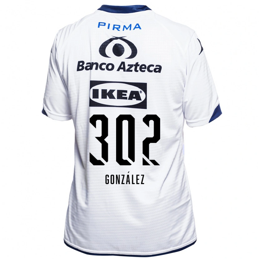 Danxen Dětské Mateo González #302 Bílá Černá Modrá Domů Hráčské Dresy 2026/27 Dres