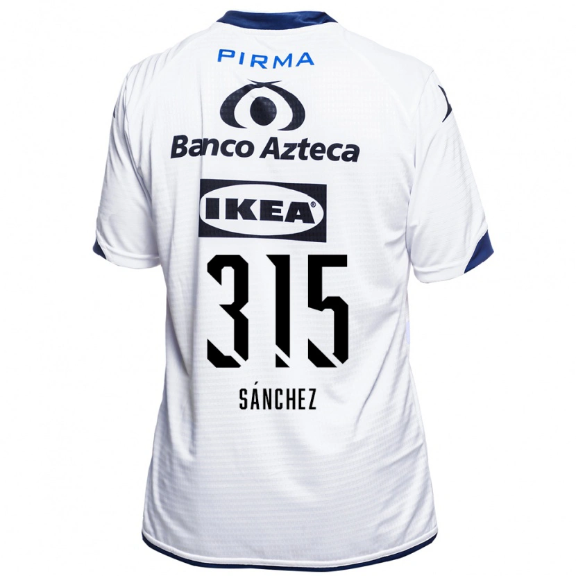 Danxen Dětské Santiago Sánchez #315 Bílá Černá Modrá Domů Hráčské Dresy 2026/27 Dres