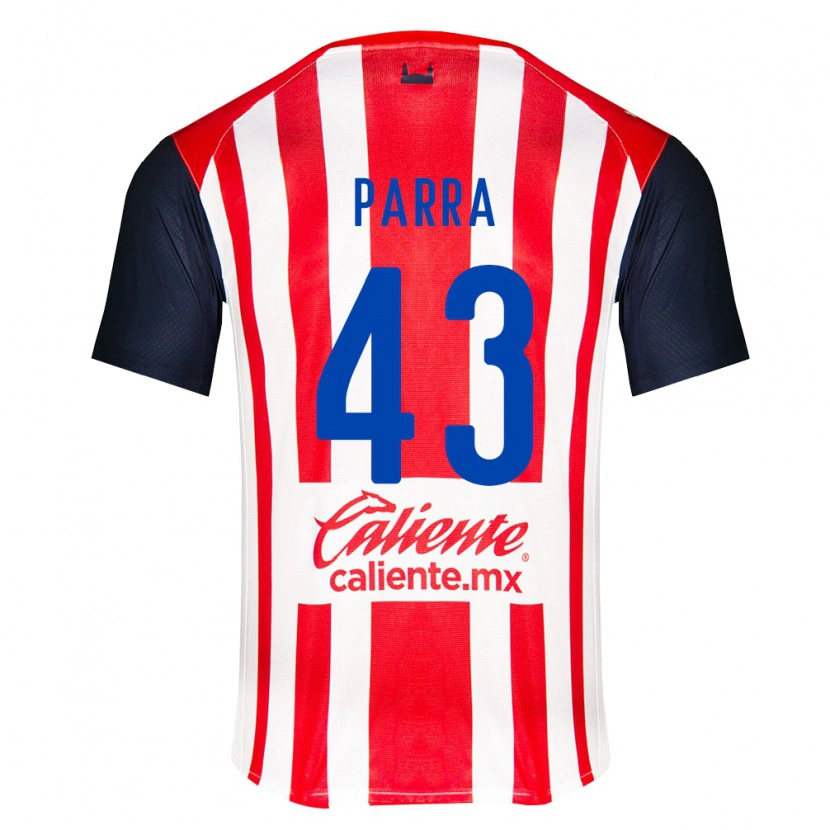 Danxen Dětské Rodrigo Parra #43 Červená Černá Bílá Domů Hráčské Dresy 2026/27 Dres
