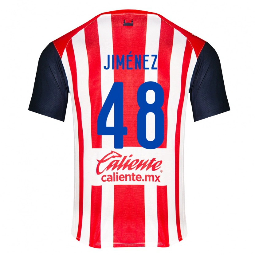 Danxen Dětské Leonardo Jiménez #48 Červená Černá Bílá Domů Hráčské Dresy 2026/27 Dres