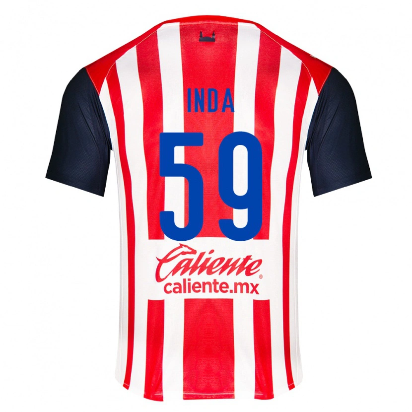 Danxen Dětské Samir Inda #59 Červená Černá Bílá Domů Hráčské Dresy 2026/27 Dres
