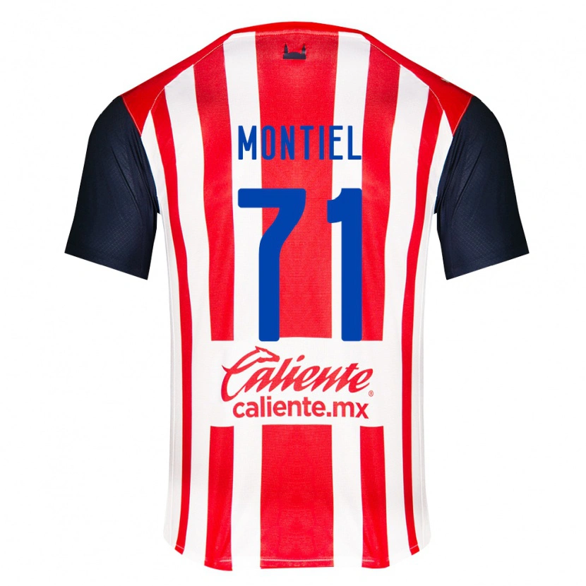 Danxen Dětské Erick Montiel #71 Červená Černá Bílá Domů Hráčské Dresy 2026/27 Dres