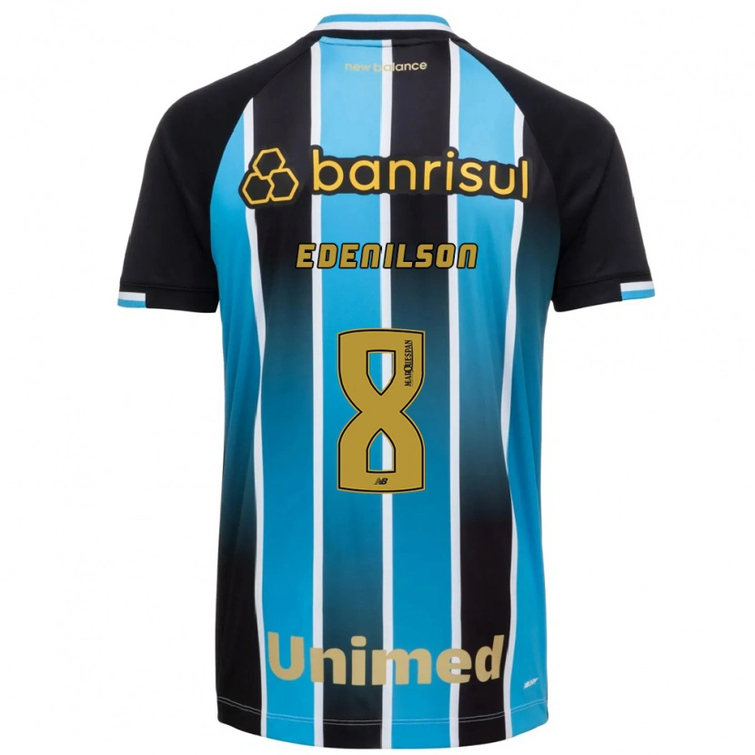Danxen Dětské Edenilson #8 Modrá Hnědá Černá Domů Hráčské Dresy 2026/27 Dres