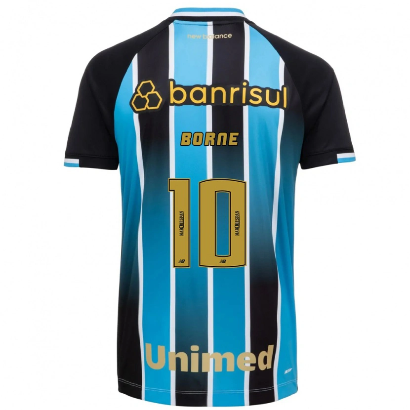 Danxen Dětské João Borne #10 Modrá Hnědá Černá Domů Hráčské Dresy 2026/27 Dres