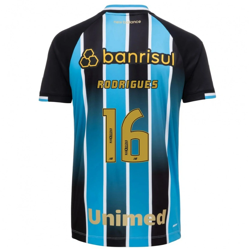 Danxen Dětské Fernanda Garay Rodrigues #16 Modrá Hnědá Černá Domů Hráčské Dresy 2026/27 Dres