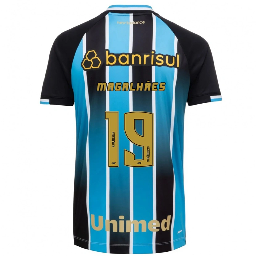 Danxen Dětské Fellipe Magalhães #19 Modrá Hnědá Černá Domů Hráčské Dresy 2026/27 Dres