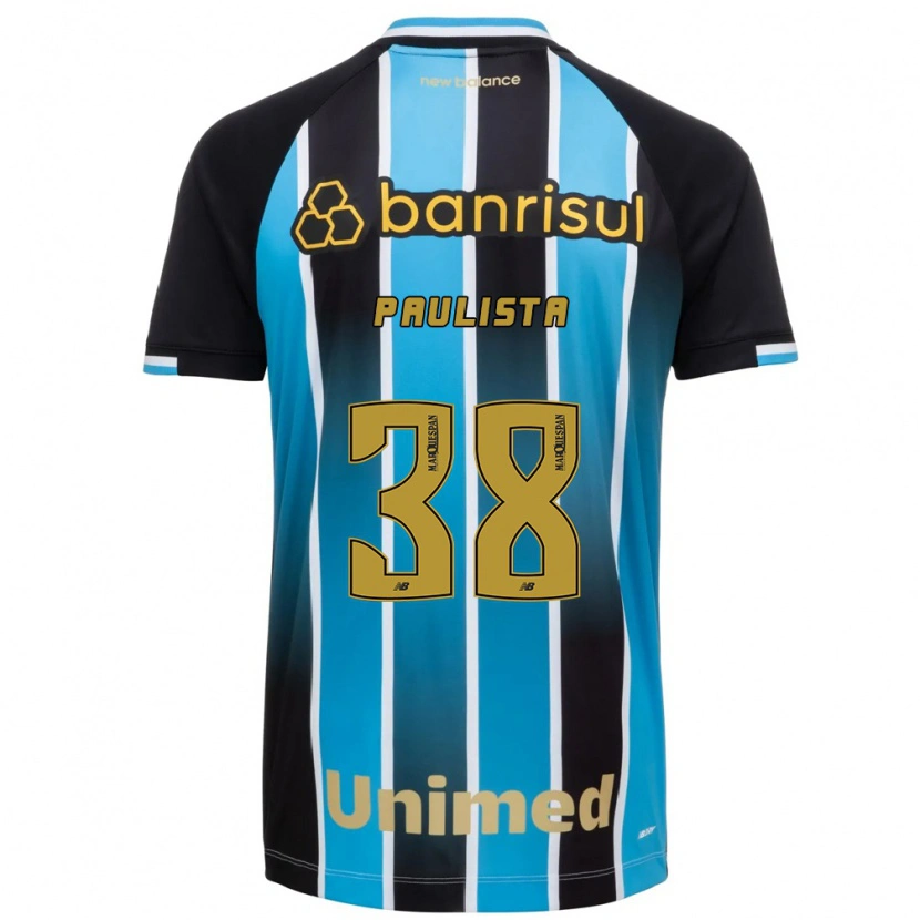 Danxen Dětské Caio Paulista #38 Modrá Hnědá Černá Domů Hráčské Dresy 2026/27 Dres
