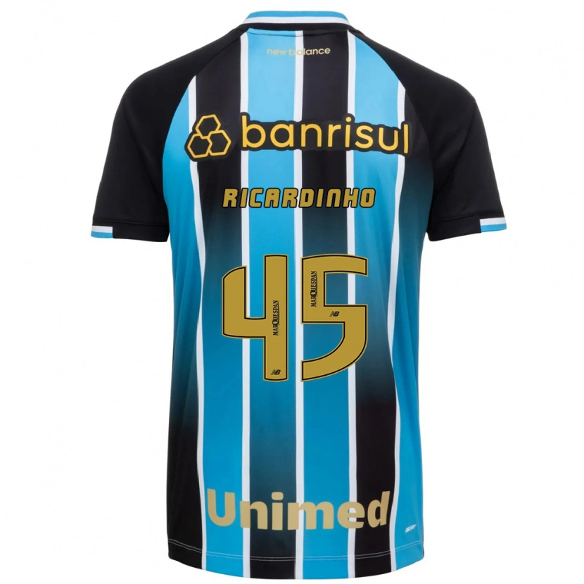 Danxen Dětské Ricardinho #45 Modrá Hnědá Černá Domů Hráčské Dresy 2026/27 Dres