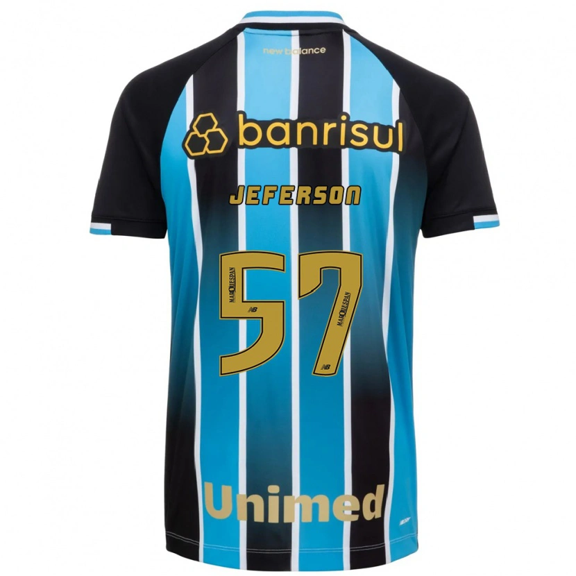 Danxen Dětské Jeferson Borges Dos Santos #57 Modrá Hnědá Černá Domů Hráčské Dresy 2026/27 Dres