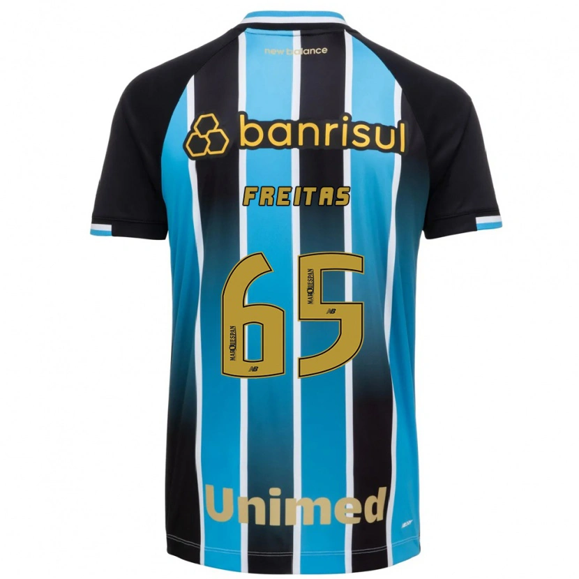 Danxen Dětské Riquelme Freitas Dos Santos #65 Modrá Hnědá Černá Domů Hráčské Dresy 2026/27 Dres