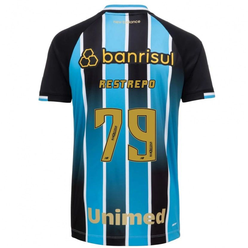 Danxen Dětské Kelly Restrepo #79 Modrá Hnědá Černá Domů Hráčské Dresy 2026/27 Dres