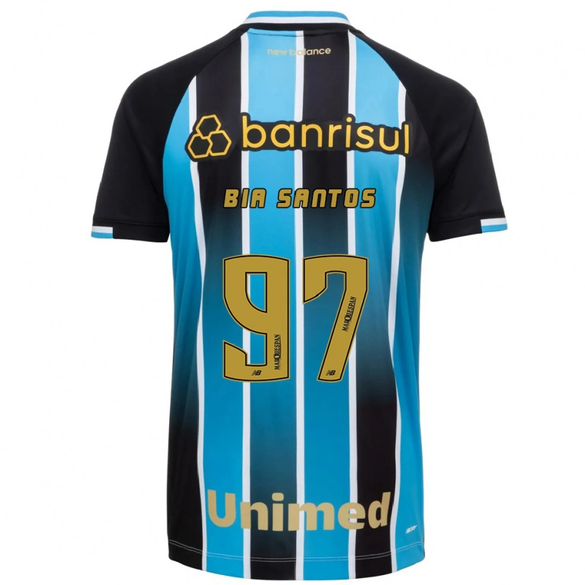 Danxen Dětské Bia Santos #97 Modrá Hnědá Černá Domů Hráčské Dresy 2026/27 Dres