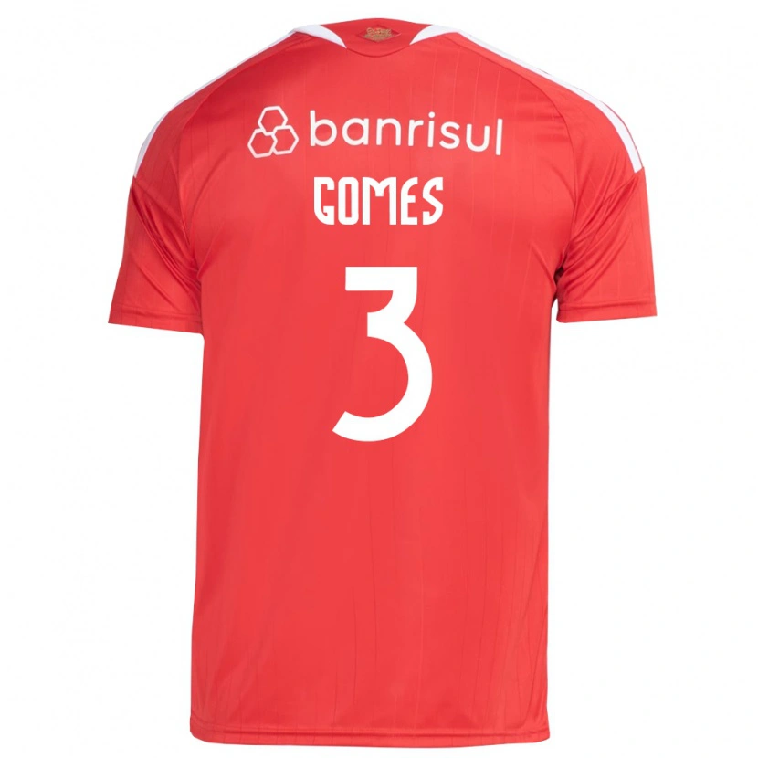 Danxen Dětské Igor Gomes #3 Červená Bílá Domů Hráčské Dresy 2026/27 Dres