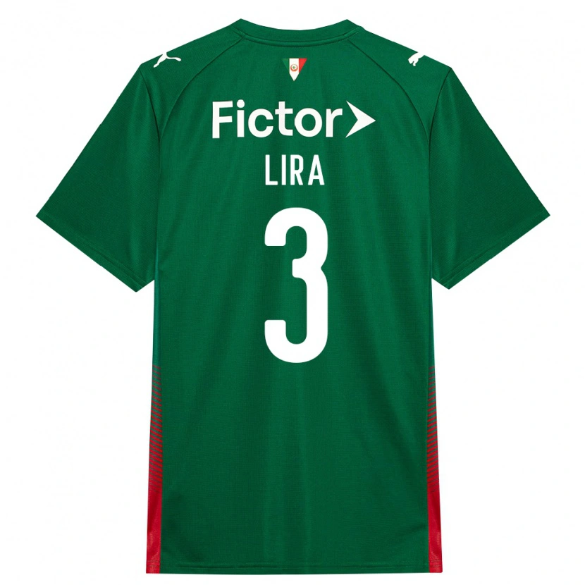 Danxen Dětské Guilherme Lira #3 Zelená Červená Bílá Domů Hráčské Dresy 2026/27 Dres