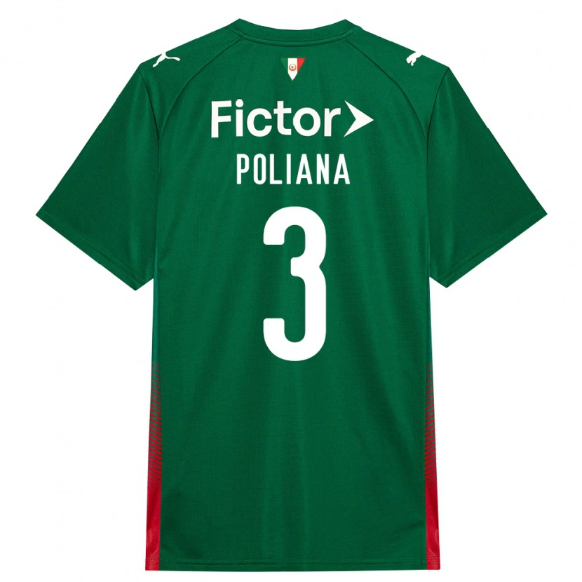 Danxen Dětské Poliana #3 Zelená Červená Bílá Domů Hráčské Dresy 2026/27 Dres