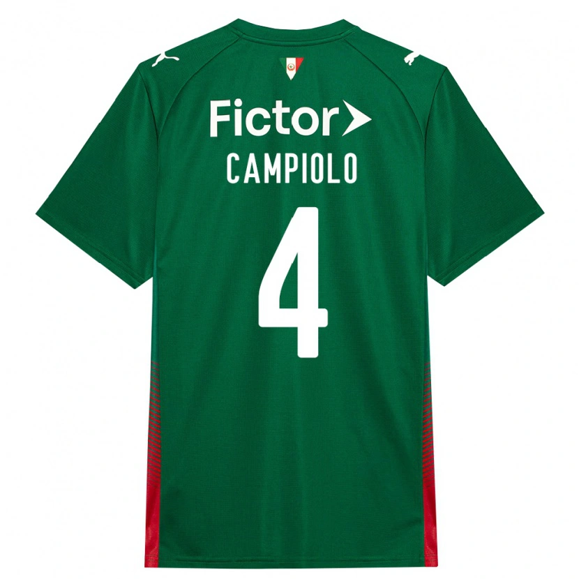 Danxen Dětské Giovanna Campiolo #4 Zelená Červená Bílá Domů Hráčské Dresy 2026/27 Dres