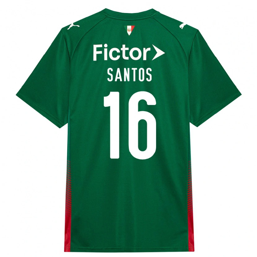 Danxen Dětské Gaby Santos #16 Zelená Červená Bílá Domů Hráčské Dresy 2026/27 Dres