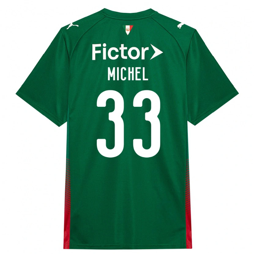 Danxen Dětské Michel #33 Zelená Červená Bílá Domů Hráčské Dresy 2026/27 Dres