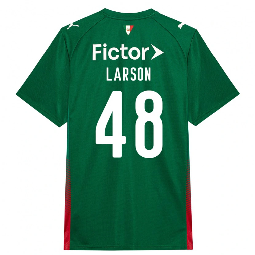 Danxen Dětské Larson Torna Ferreira Dos Santos #48 Zelená Červená Bílá Domů Hráčské Dresy 2026/27 Dres