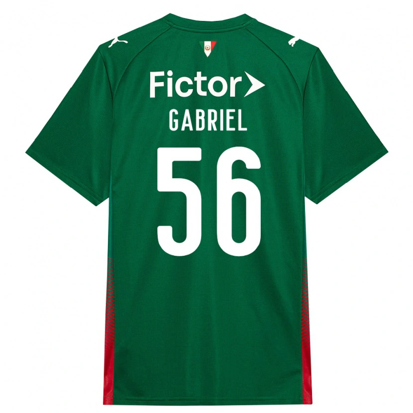 Danxen Dětské Arthur Gabriel #56 Zelená Červená Bílá Domů Hráčské Dresy 2026/27 Dres