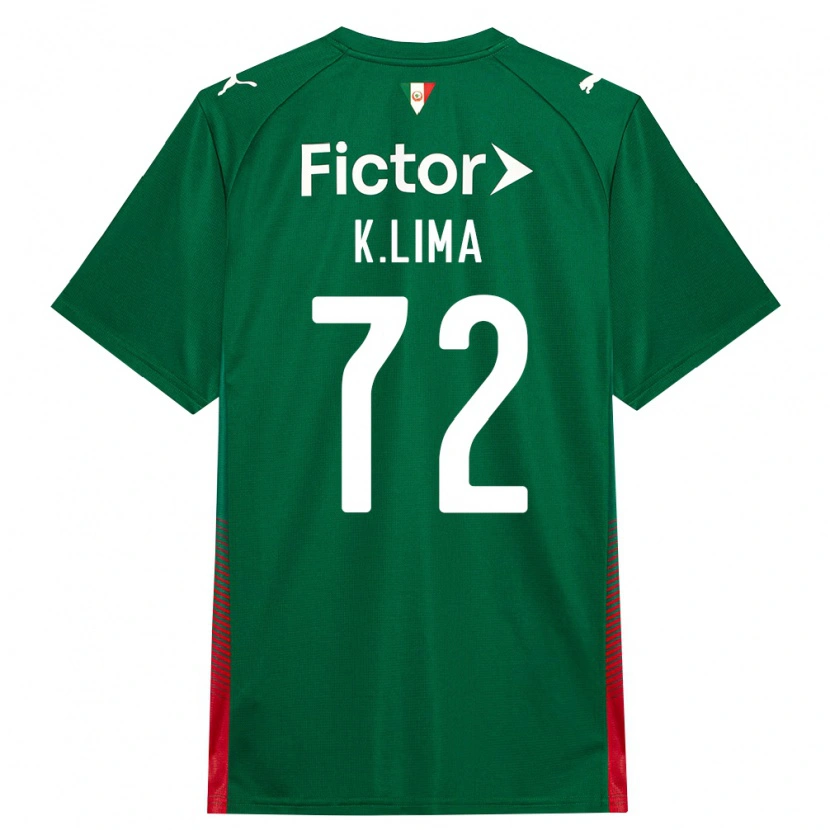 Danxen Dětské Kauan Lima #72 Zelená Červená Bílá Domů Hráčské Dresy 2026/27 Dres