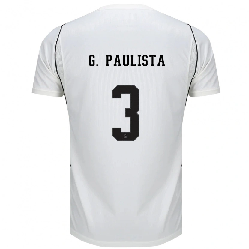 Danxen Dětské Gabriel Paulista #3 Bílá Černá Červená Domů Hráčské Dresy 2026/27 Dres