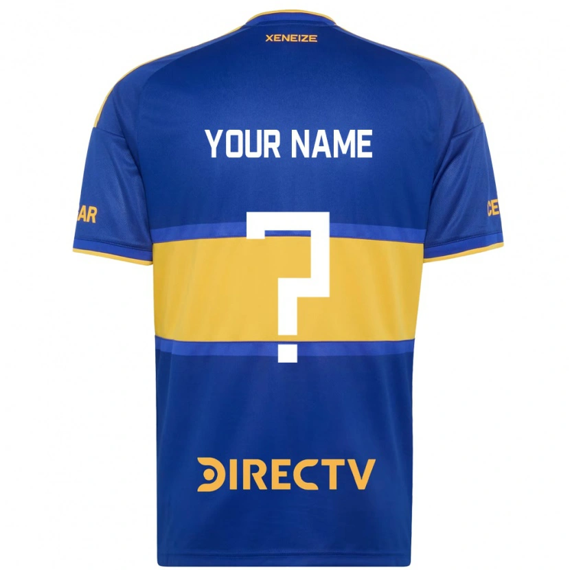 Danxen Dětské Tvé Jméno #0 Královsky Modrá Žlutá Domů Hráčské Dresy 2026/27 Dres