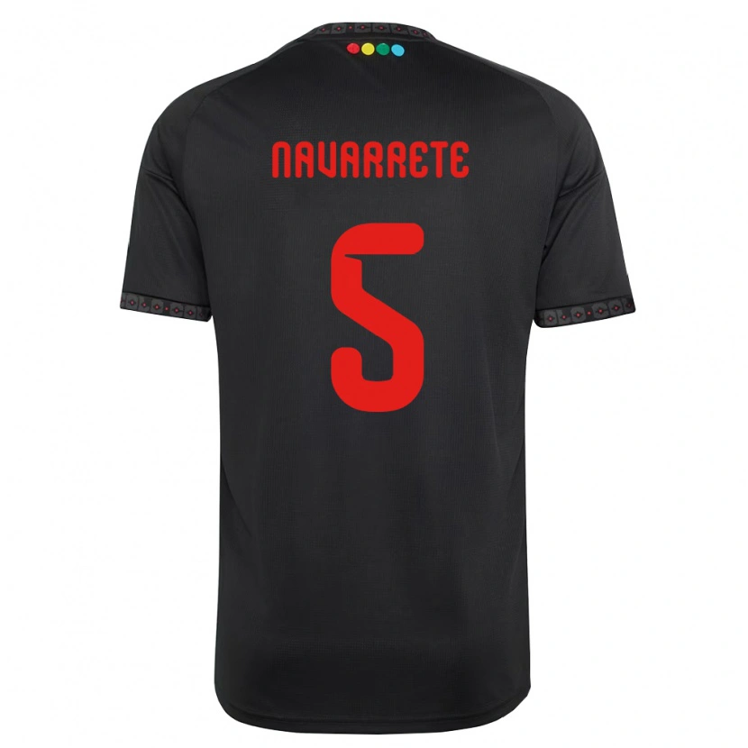Danxen Dětské Martín Navarrete #5 Černá Červená Daleko Hráčské Dresy 2026/27 Dres