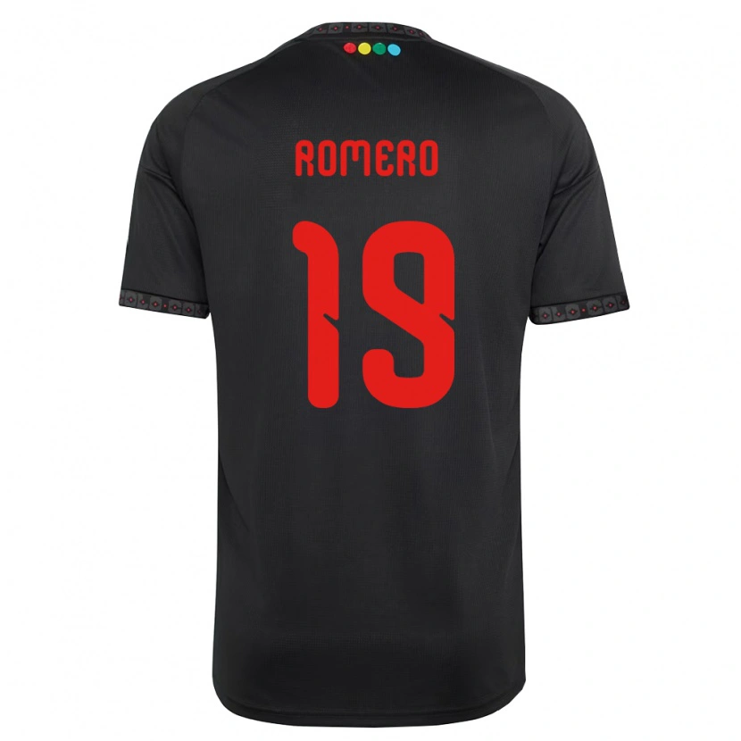 Danxen Dětské Maximiliano Romero #19 Černá Červená Daleko Hráčské Dresy 2026/27 Dres