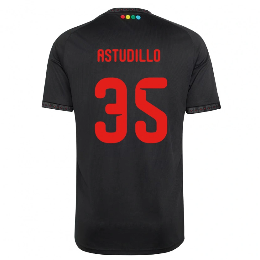 Danxen Dětské Jerall Astudillo #35 Černá Červená Daleko Hráčské Dresy 2026/27 Dres