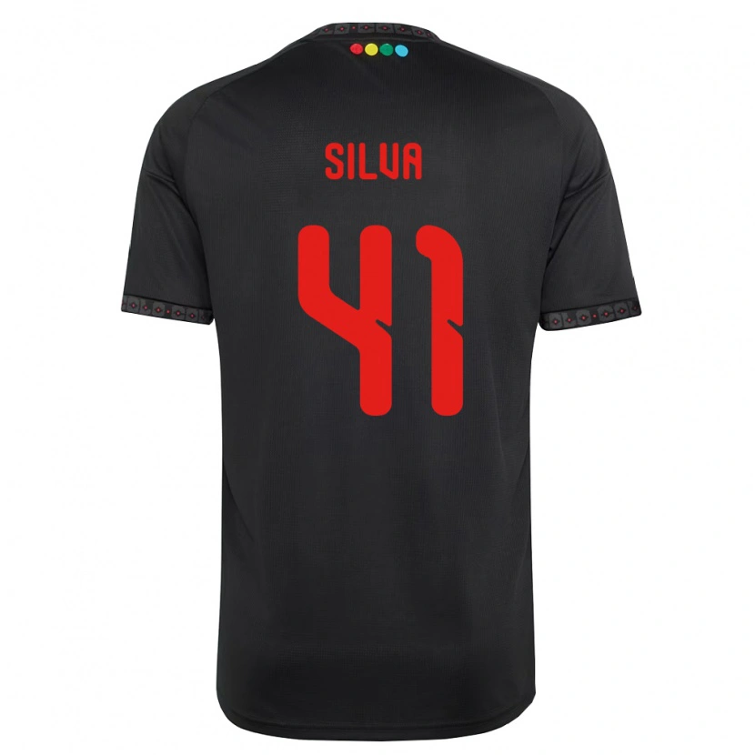 Danxen Dětské Bastián Silva #41 Černá Červená Daleko Hráčské Dresy 2026/27 Dres