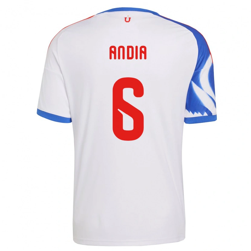 Danxen Dětské Yonathan Andía #6 Bílá Tmavě Modrá Daleko Hráčské Dresy 2026/27 Dres