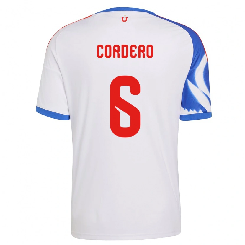 Danxen Dětské Renato Cordero #6 Bílá Tmavě Modrá Daleko Hráčské Dresy 2026/27 Dres