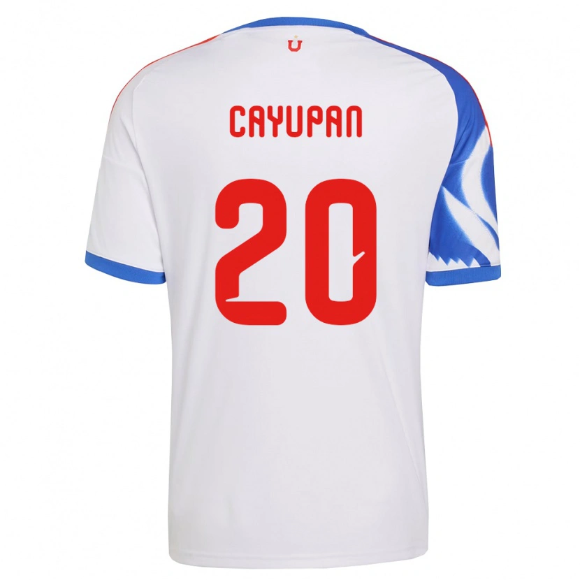 Danxen Dětské Natalia Cayupán #20 Bílá Tmavě Modrá Daleko Hráčské Dresy 2026/27 Dres