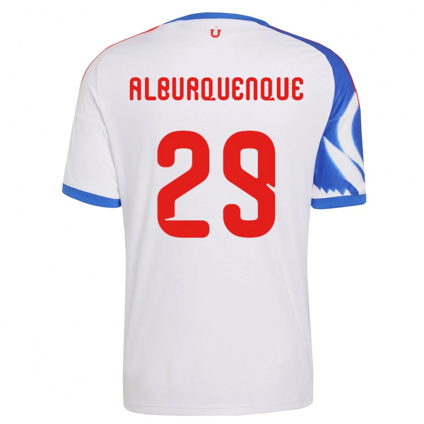 Danxen Dětské José Alburquenque #29 Bílá Tmavě Modrá Daleko Hráčské Dresy 2026/27 Dres