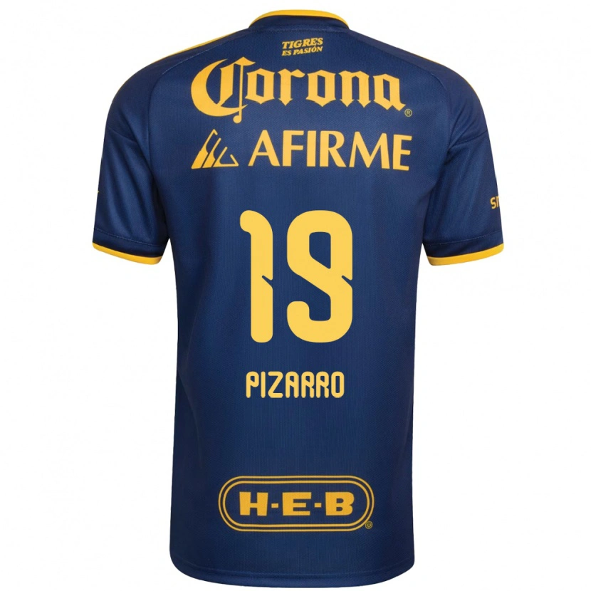 Danxen Dětské Guido Pizarro #19 Královsky Modrá Žlutá Daleko Hráčské Dresy 2026/27 Dres