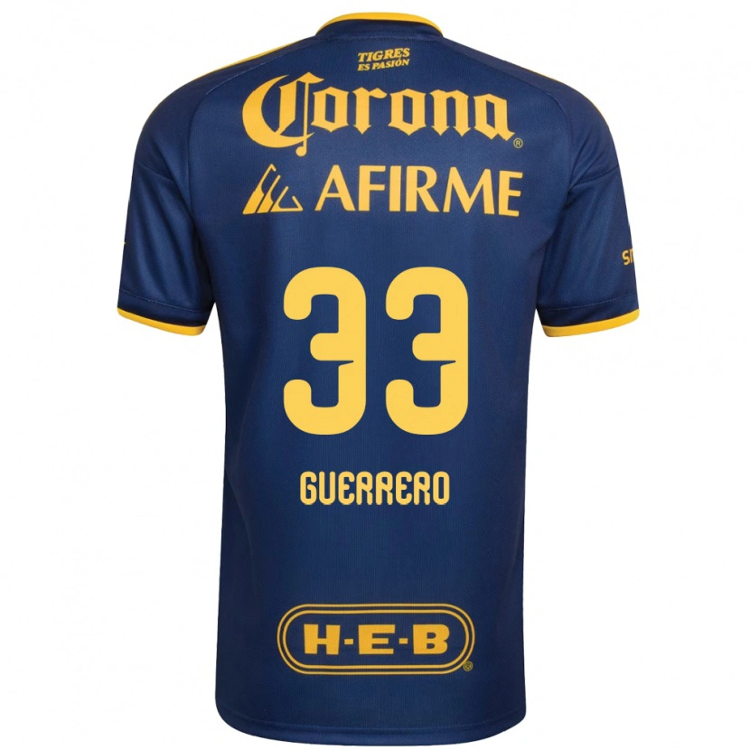 Danxen Dětské Rafael Guerrero #33 Královsky Modrá Žlutá Daleko Hráčské Dresy 2026/27 Dres
