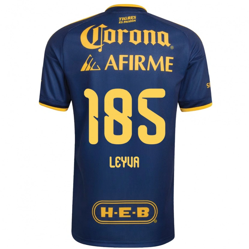 Danxen Dětské Jorge Leyva #185 Královsky Modrá Žlutá Daleko Hráčské Dresy 2026/27 Dres