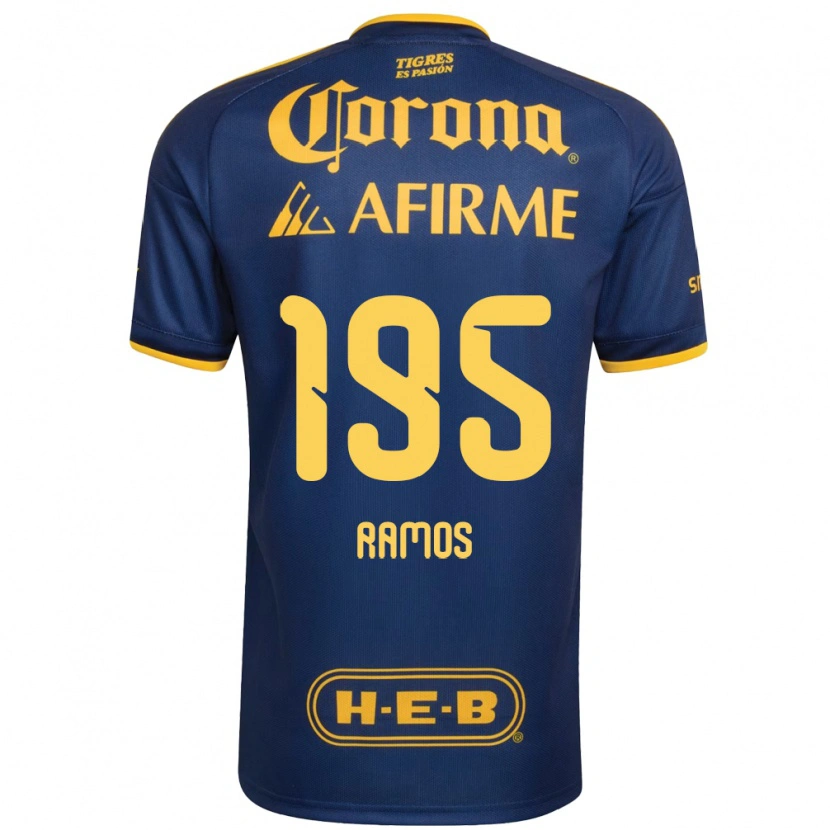 Danxen Dětské Rodrigo Ramos #195 Královsky Modrá Žlutá Daleko Hráčské Dresy 2026/27 Dres