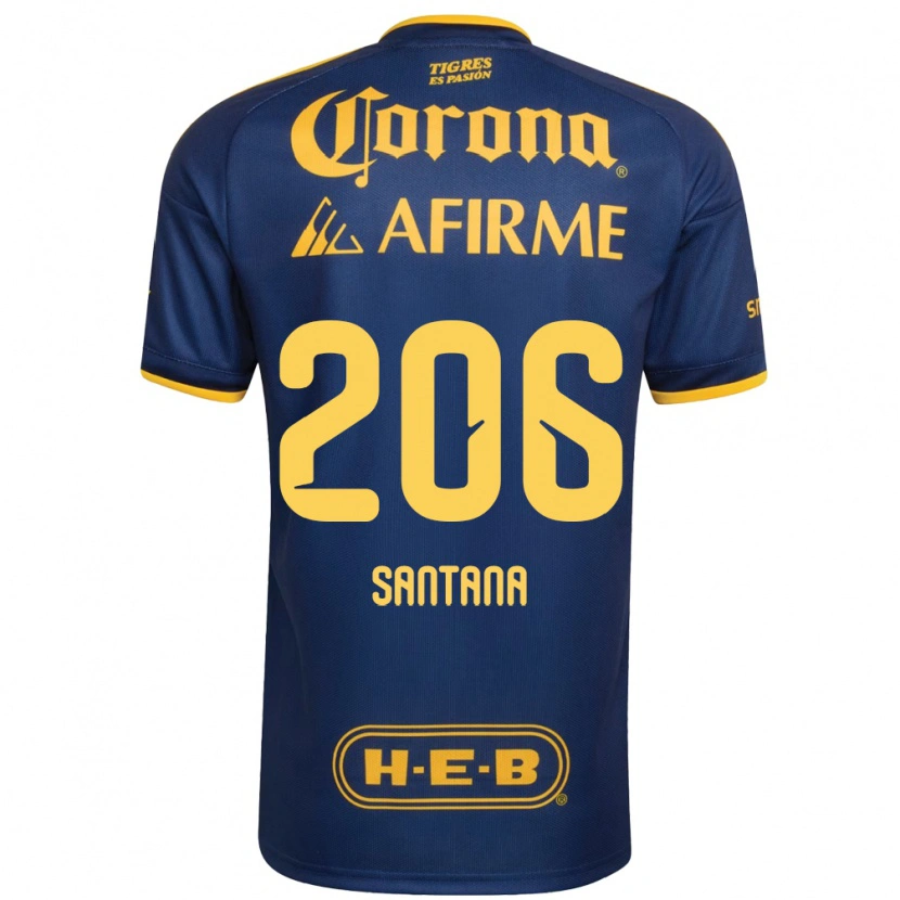 Danxen Dětské Joel Santana #206 Královsky Modrá Žlutá Daleko Hráčské Dresy 2026/27 Dres
