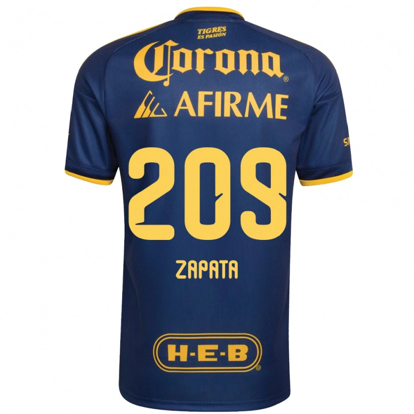 Danxen Dětské Jorge Zapata #209 Královsky Modrá Žlutá Daleko Hráčské Dresy 2026/27 Dres