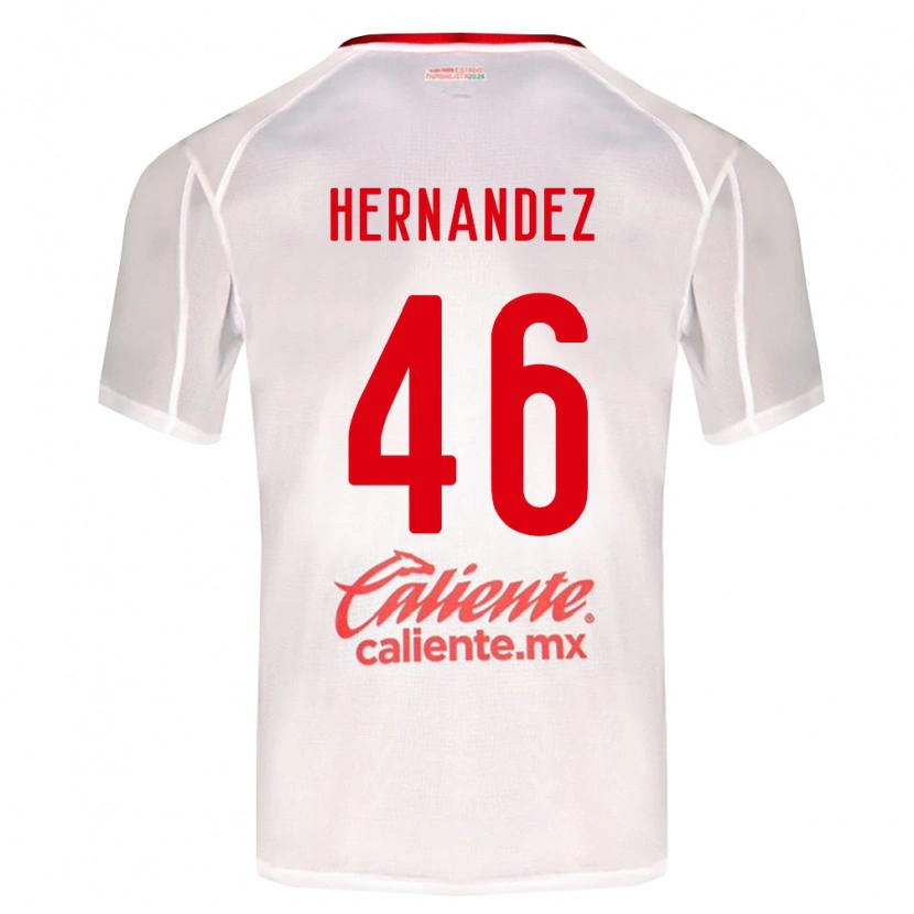 Danxen Dětské Carlos Hernández #46 Bílá Zelená Červená Daleko Hráčské Dresy 2026/27 Dres