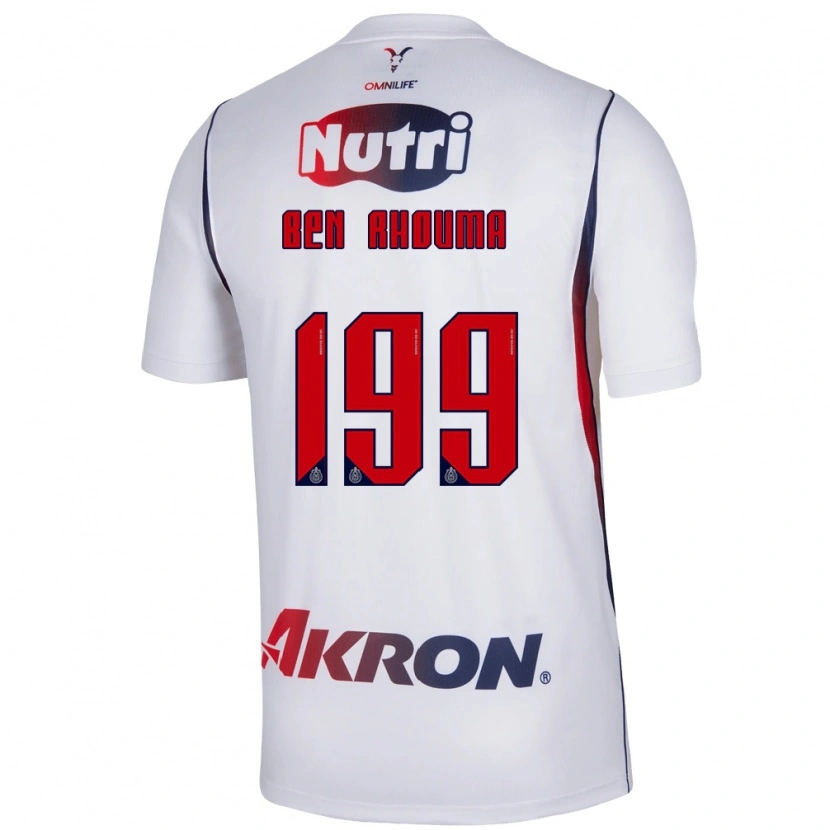 Danxen Dětské Anwar Ben Rhouma #199 Červená Bílá Tmavě Modrá Daleko Hráčské Dresy 2026/27 Dres