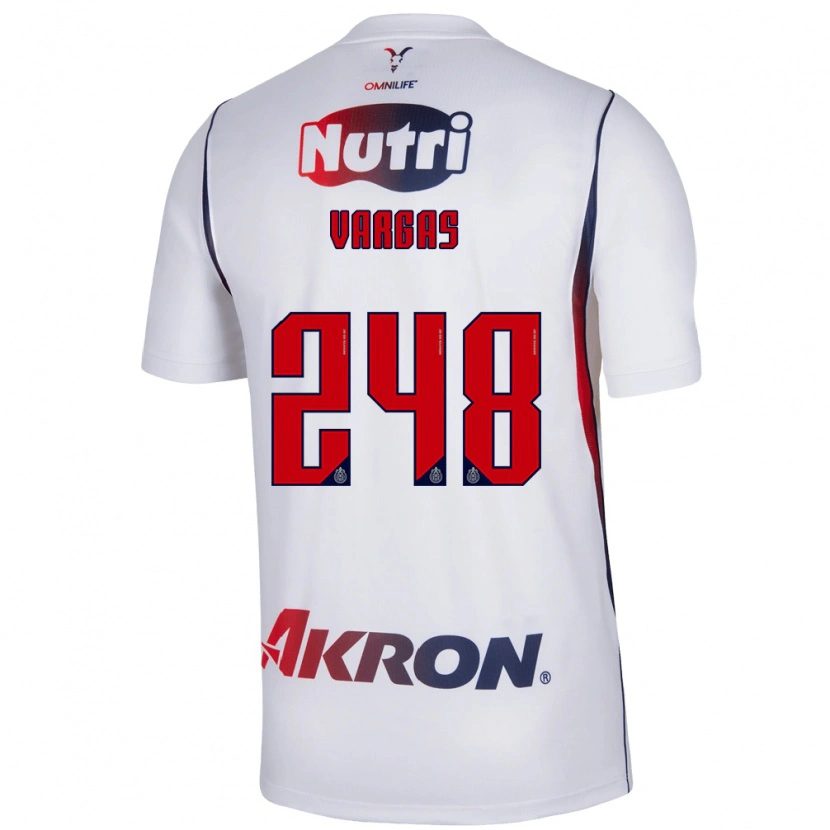 Danxen Dětské Uziel Vargas #248 Červená Bílá Tmavě Modrá Daleko Hráčské Dresy 2026/27 Dres