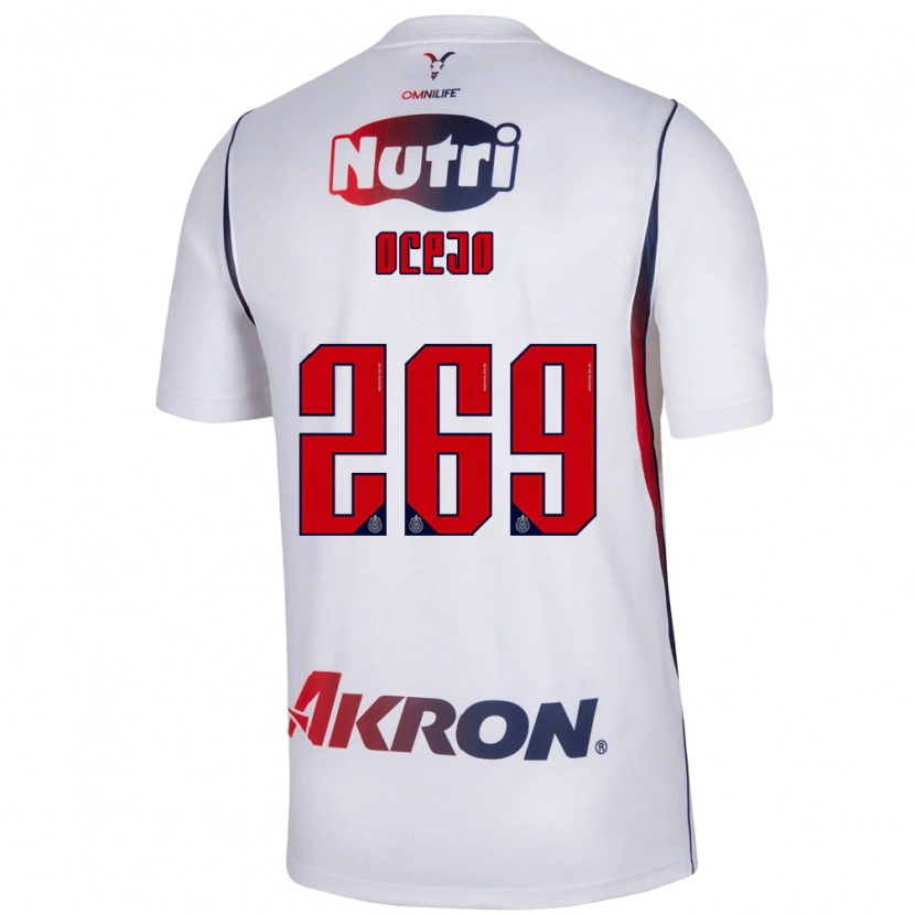 Danxen Dětské Kevin Ocejo #269 Červená Bílá Tmavě Modrá Daleko Hráčské Dresy 2026/27 Dres