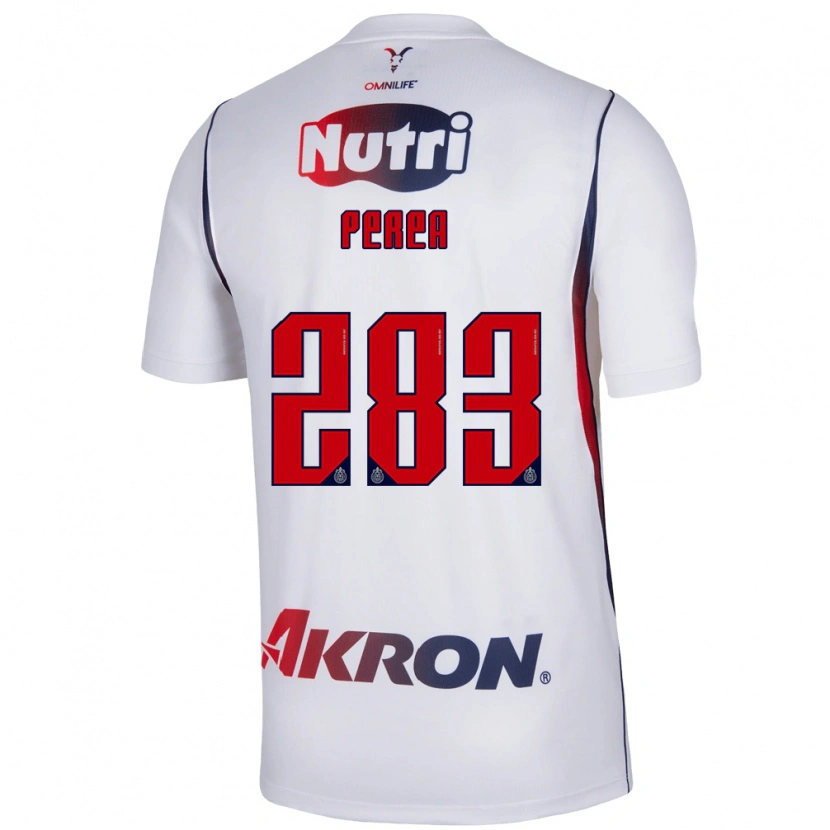 Danxen Dětské José Perea #283 Červená Bílá Tmavě Modrá Daleko Hráčské Dresy 2026/27 Dres