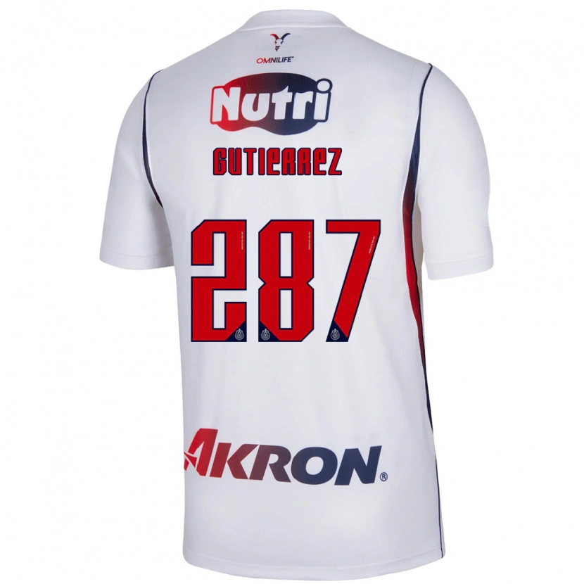 Danxen Dětské Gerson Gutiérrez #287 Červená Bílá Tmavě Modrá Daleko Hráčské Dresy 2026/27 Dres