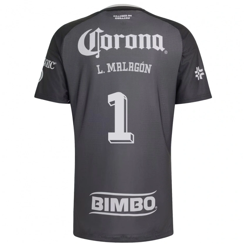 Danxen Dětské Luis Malagón #1 Šedá Bílá Černá Daleko Hráčské Dresy 2026/27 Dres