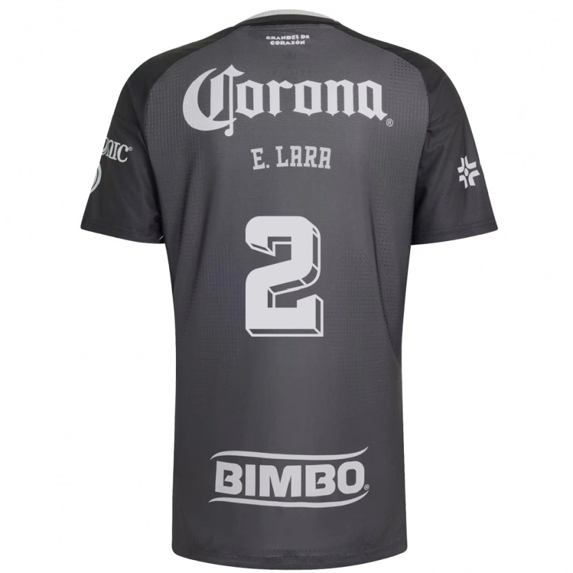 Danxen Dětské Emilio Lara #2 Šedá Bílá Černá Daleko Hráčské Dresy 2026/27 Dres