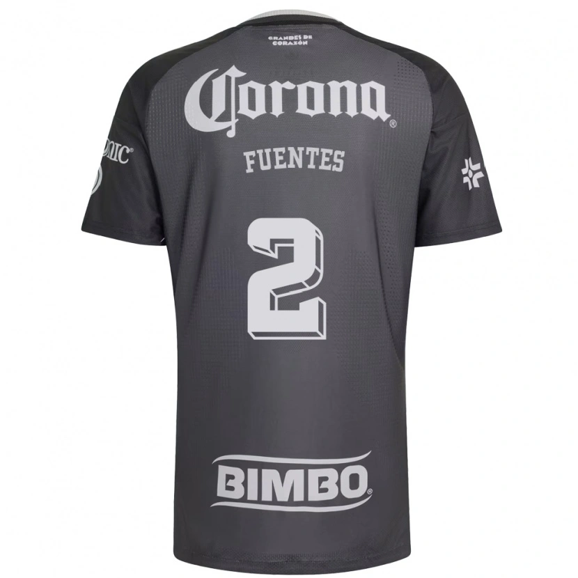 Danxen Dětské Luis Fuentes #2 Šedá Bílá Černá Daleko Hráčské Dresy 2026/27 Dres